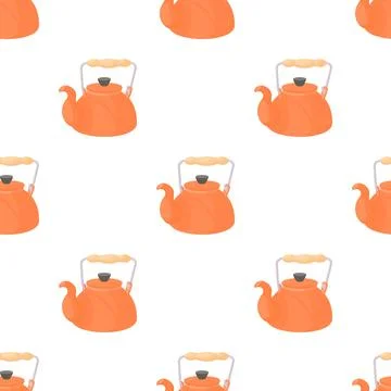 Kettle pattern seamless vector Stock-Illustration