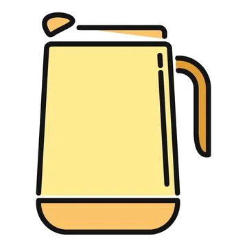 Kettle preparing hot water or tea beverage Stock Illustration