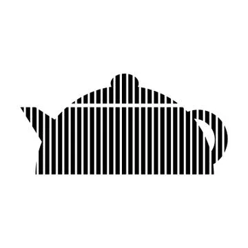 Kettle sign on white. Stock Illustration