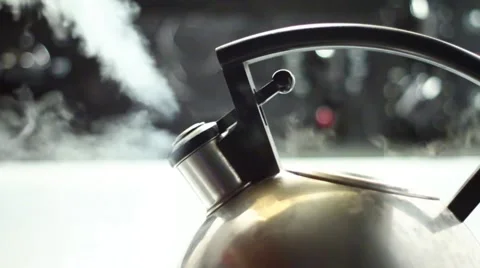 Kettle Steam - 60FPS Stock Footage