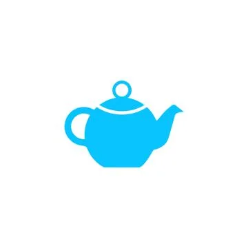 Kettle for tea icon flat. Stock Illustration