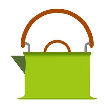  Kettle tea icon vector illustration coffee teapot background drink kitche... Fotos de archivo