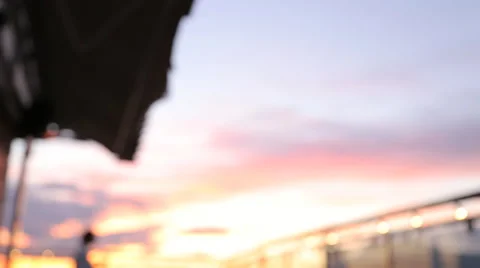 Kettle with tea on the table in a cafe sunset Stock-Footage 67512337