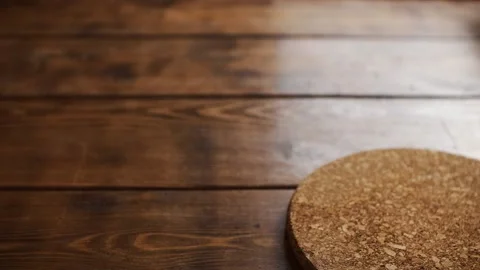 The kettle with tea was put on the table Stock Footage 138362948