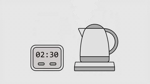 Kettle timer Stock Footage 321439051