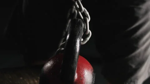 Kettlebell and Chain Stock Footage 42240808