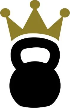 Kettlebell with crown Stock Illustration