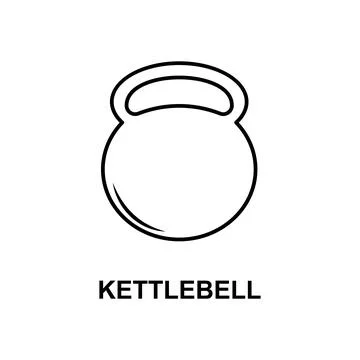 Kettlebell icon. Element of measuring instruments icon with name for mobile Stock Illustration