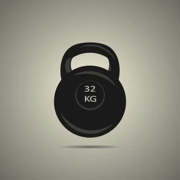 Kettlebell icon Stock Illustration