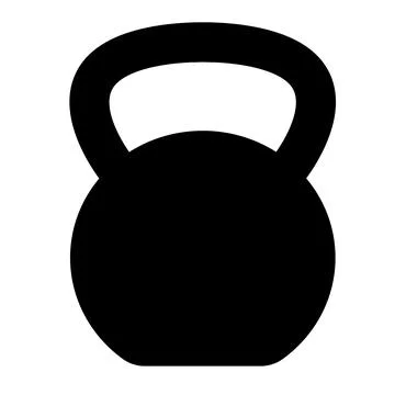 Kettlebell icon on white background. flat style. kettlebell sign. Illustrazione stock