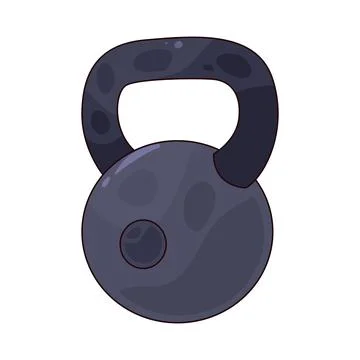 Kettlebell illustration Stock Illustration