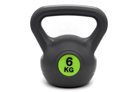 A kettlebell isolated on a white background Foto stock