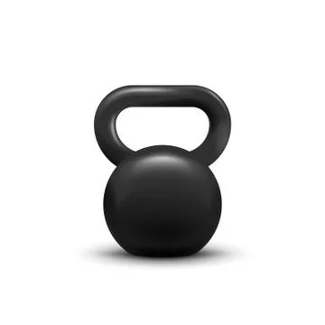 Kettlebell isolated on white background. Vector illustration. Stock Illustration
