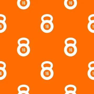 Kettlebell pattern seamless イラスト素材