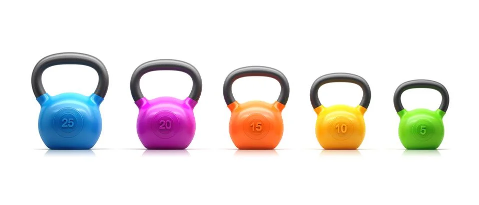 Kettlebell set Illustrazione stock