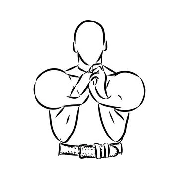 Kettlebell vector sketch icon isolated on background. Hand drawn Kettlebell i Stock Illustration