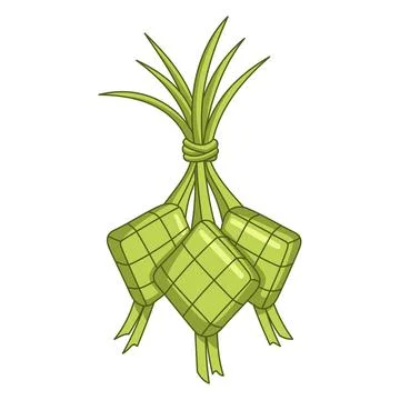 Ketupat Eid Mubarak Illustration Vector Template EPS 10 Stock Illustration