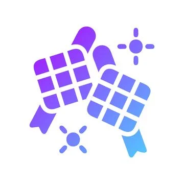 Ketupat element solid blue purple ramadan illustration Stock Illustration