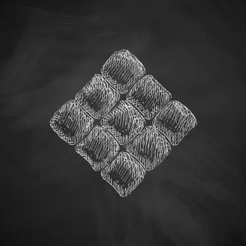 Ketupat icon Illustrazione stock