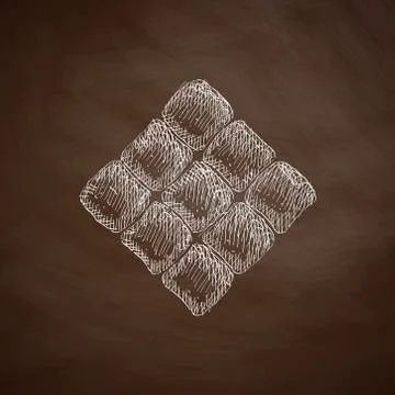 Ketupat icon 스톡 일러스트