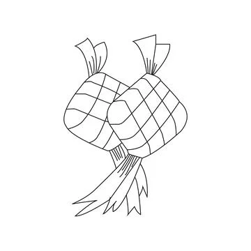 Ketupat icon template 스톡 일러스트