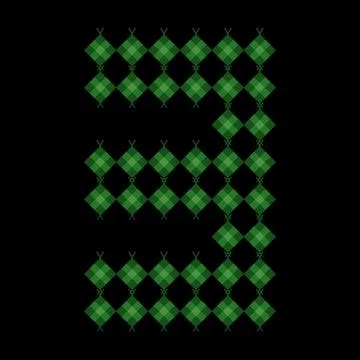 Ketupat number 3 shape. Eid al-Fitr and Adha holiday dishes. Ketupat in org.. Stock Illustration