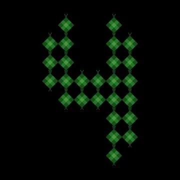 Ketupat number Four shape. Eid al-Fitr and Adha holiday dishes. Ketupat in .. Stock Illustration