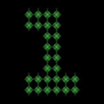 Ketupat number One shape. Eid al-Fitr and Adha holiday dishes. Ketupat in o.. Stock Illustration