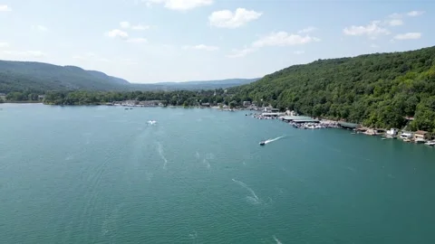 Keuka Lake, NY Stock Footage 294870932