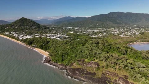 Kewarra Beach, Taylor Point, and Trinity Beach, Cairns, Queensland, Australia Stock Footage 311218871