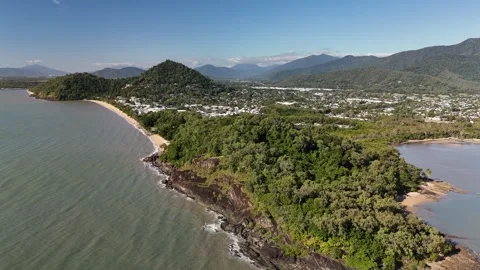 Kewarra Beach, Taylor Point, and Trinity Beach, Cairns, Queensland, Australia Stock Footage 311218909