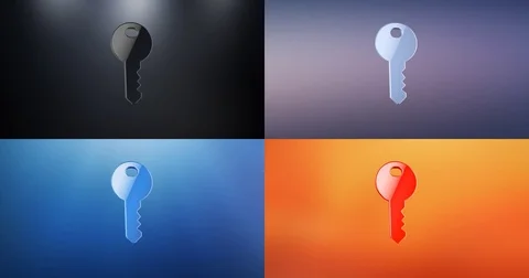 Key 3d Icon Stock Footage 69981095