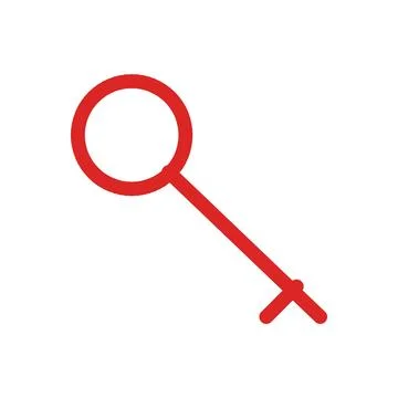 Key Access Color Line Icon Editable Stroke Vector Symbol Stock Illustration