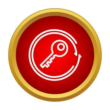 Key access solution icon representing security protection Stock Illustration