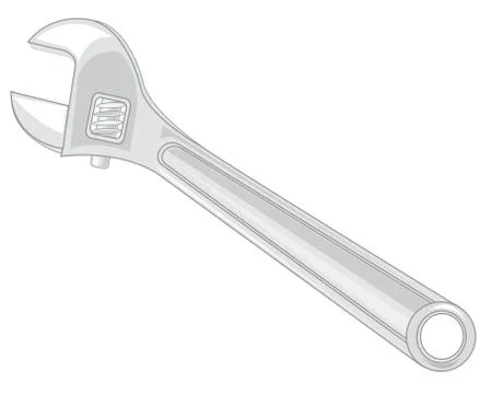 Key adjustable for repair Stock Illustration