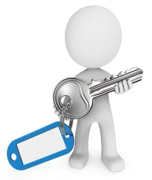Key and Badge. Stock Illustration