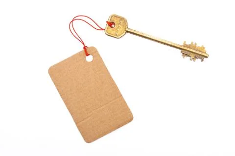 Key and label Stock Photos