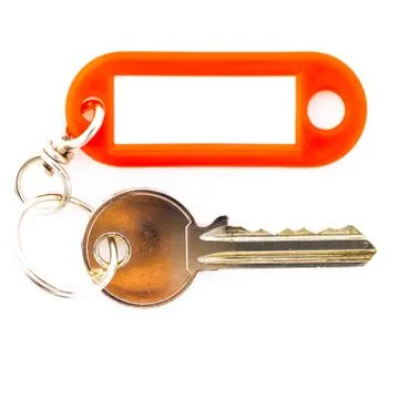 Key and label Stock Photos