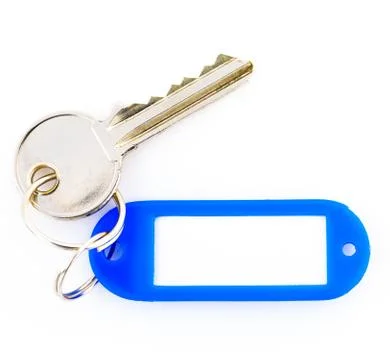Key and label Stock Photos