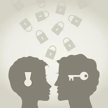 Key and the lock Stock Illustration
