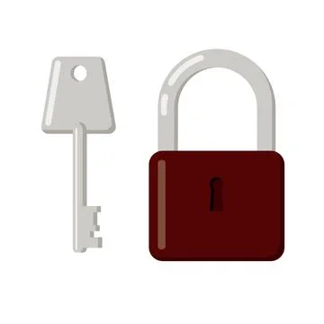 Key and lock, vector. Stock Illustration