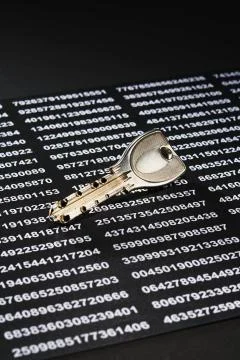 Key and security codes Stock Photos