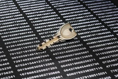 Key and security codes Stock Photos