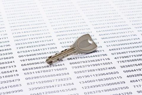 Key and security codes Stock Photos