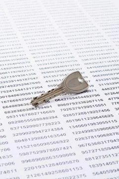 Key and security codes Stock Photos