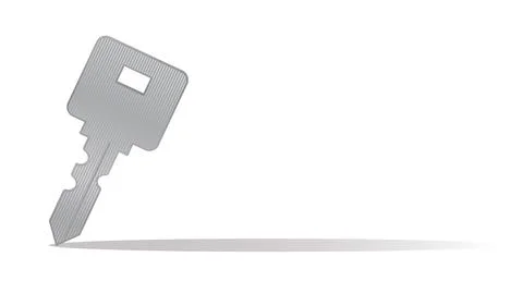 Key and shadow background. Vector. Stock Illustration