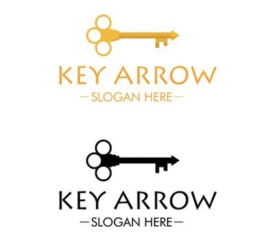 Key arrow Stock Illustration