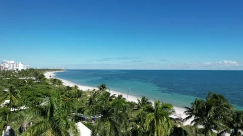 Key Biscayne Beach in Miami, Florida Stock Footage 168539506