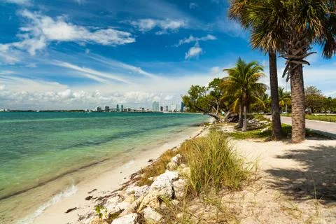 Key biscayne beach Stock Photos
