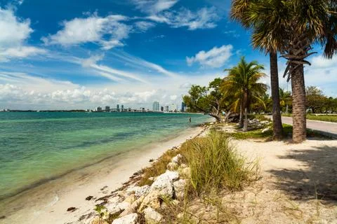 Key biscayne beach Foto stock